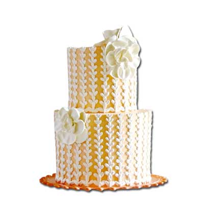 "Designer Wedding Cake - 4 Kgs (2 step) - Click here to View more details about this Product